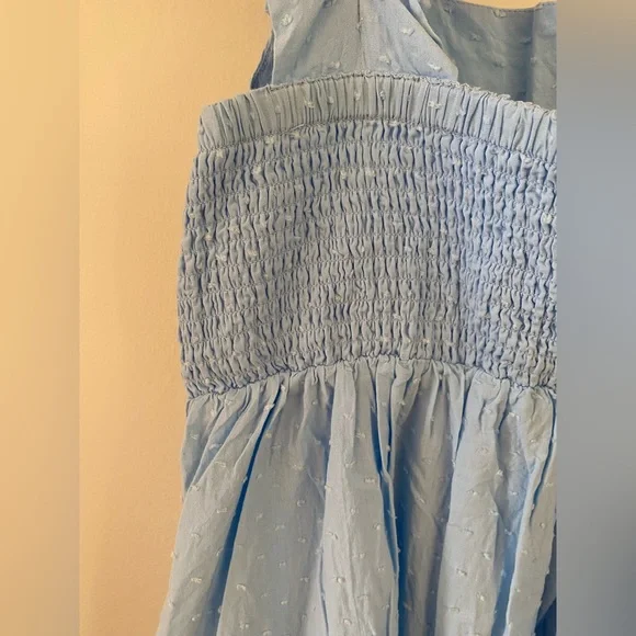 LAKE Pajamas Lolly Swiss Dot Dress in Morning Blue size Small - Picture 5 of 6